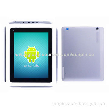 9.7-inch Quad Core Android Tablet PC, 1024*768 TN, 1GB/8GB, 0.3M/2.0M, Bluetooth, 3G Calling
